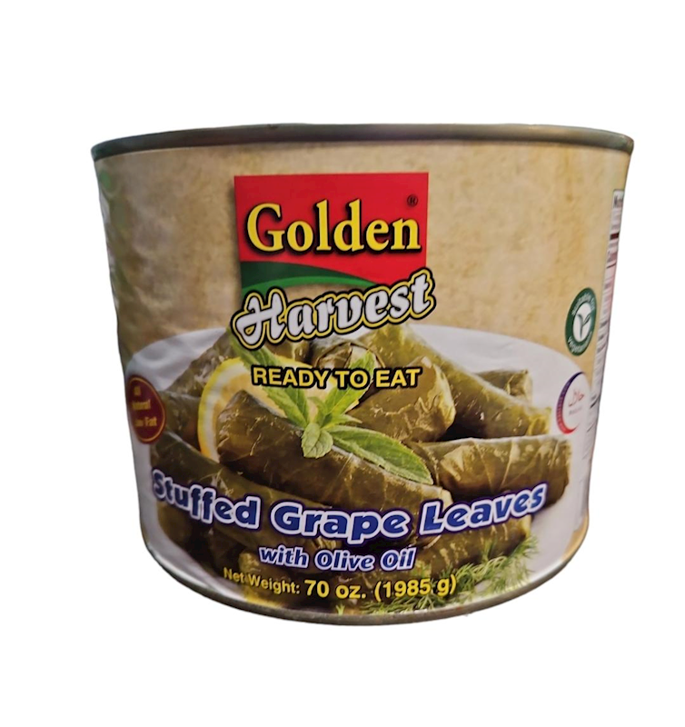 Picture of  GOLDEN STUFFED GRAPE LEAVES  (70 OZ-1985 G )  6 CASE