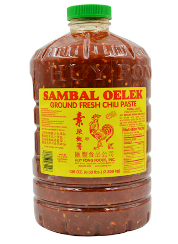Picture of  FRESH GROUND CHILI PASTE SAMBAL OELEK 8.5LB- 3CASE