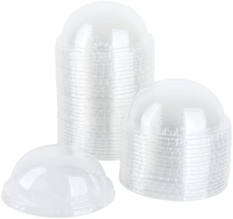 Picture of  Clear Dome lid with a hole PET 20+18+16+14+12(100)