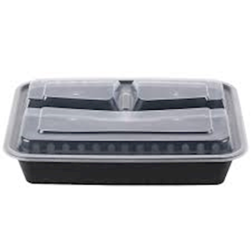 Picture of  8.5X8.5 oz. BLACKSQUARE Microwavable Container with Lid 150/CASE . 