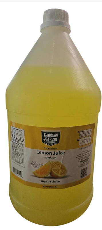 Picture of  LEMON JUICE 3.8 LTR / 4 CASE GARDEN FRESH